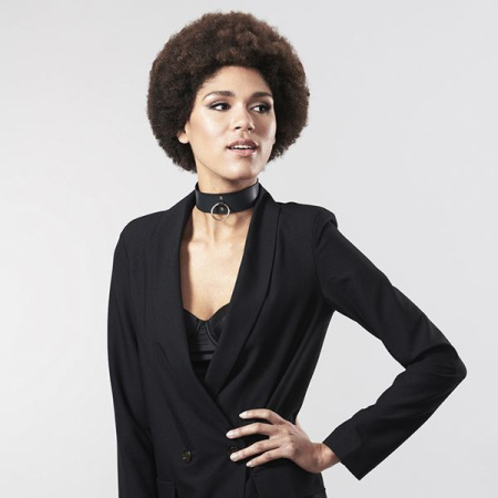 Чокер Bijoux Indiscrets MAZE - Wide Chocker Black || 