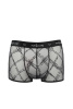 Мужские прозрачные боксеры Passion 032 Short James XXL/XXXL Black, сетка || 