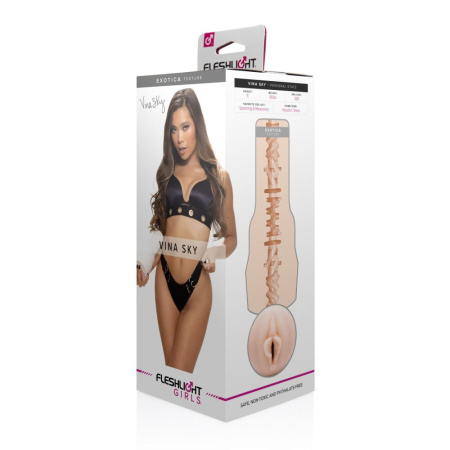 Мастурбатор Fleshlight Girls: Vina Sky - Exotica, со слепка вагины, очень нежный || 
