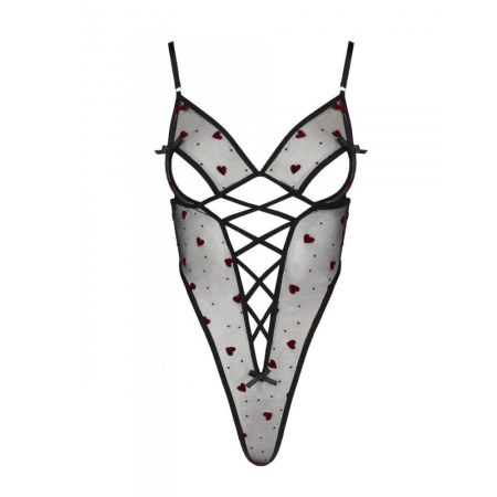 Эротическое боди с рисунком LOVELIA BODY black XXL/XXXL - Passion || 