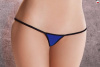 Женские микростринги из микрофибры Passion MT019 One size, синие || 