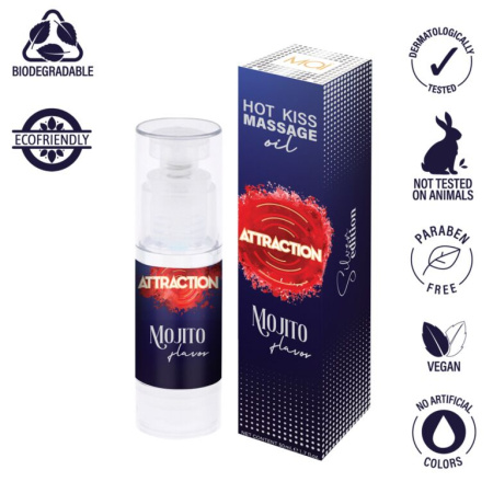 Съедобное массажное масло MAI Attraction Mojito Hot Kiss (50 мл) || 