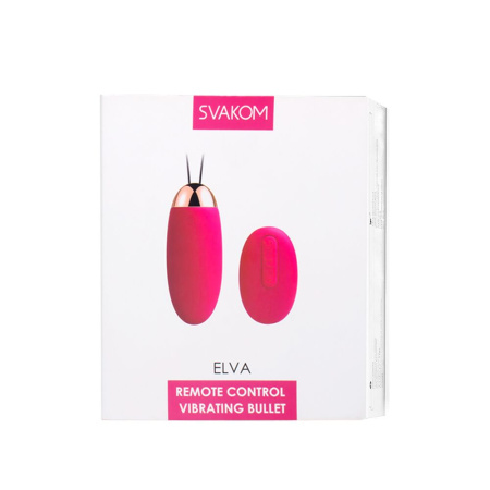 Виброяйцо с пультом управления Svakom Elva Plum Red || 