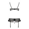 Сексуальный комплект с поясом для чулок LOVELIA SET black S/M - Passion || 