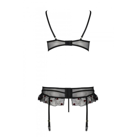 Сексуальный комплект с поясом для чулок LOVELIA SET black S/M - Passion || 