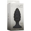 Анальный плаг со спиральным каналом Doc Johnson Platinum Premium Silicone - The Blast - Black || 