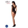 Бодистокинг Passion BS064 One Size, Black, боди, закрытое плечо, открытый доступ || 