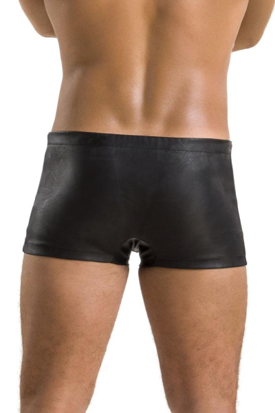 Мужские кожаные боксеры с заклепками Passion 048 Short David S/M Black