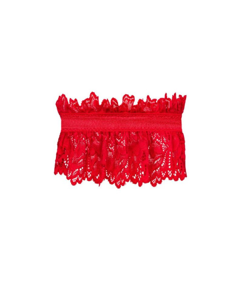Ажурная подвязка Obsessive Amor Cherris garter, red
