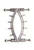 Зажим для половых губ Master Series Spread'Em Poker Vagina Clamp with Adjustable Pressure Screws
