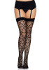 Ажурные чулки с сердечками Leg Avenue Heart Black, one size || 