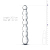 Стеклянный дилдо в виде бусин Gildo Glass Dildo No. 19 || 