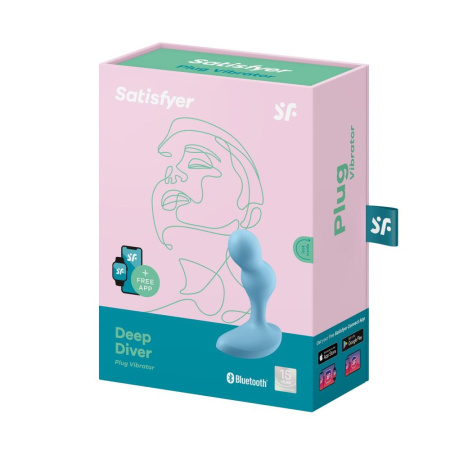 Смарт массажер простаты Satisfyer Deep Diver Light Blue || 