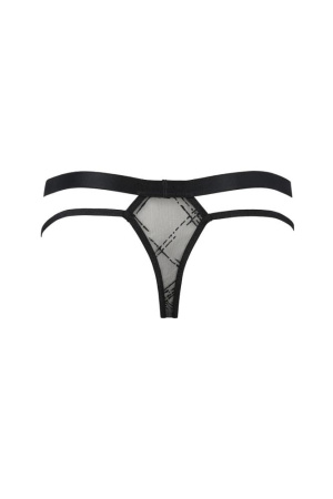 Мужские прозрачные стринги Passion 029 Thong Collin L/XL Black, сетка || 
