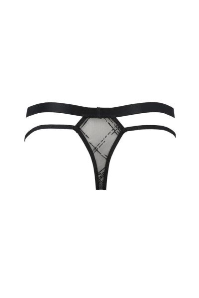 Мужские прозрачные стринги Passion 029 Thong Collin L/XL Black, сетка