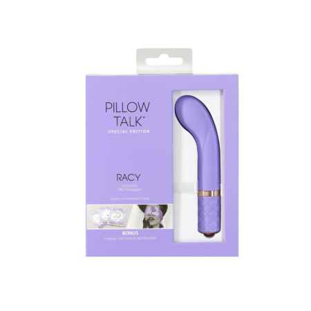 Роскошный вибратор Pillow Talk Racy Purple Special Edition, Сваровски, повязка на глаза+игра || 