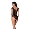 Бодистокинг Passion BS064 One Size, Black, боди, закрытое плечо, открытый доступ || 
