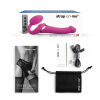 Безремневой вибрострапон с вакуумной стимуляцией Strap-On-Me MULTI ORGASM Fuchsia M, регулируемый || 