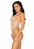 Боди-сетка со стразами Leg Avenue Net snap crotch tank bodysuit White, one size || 