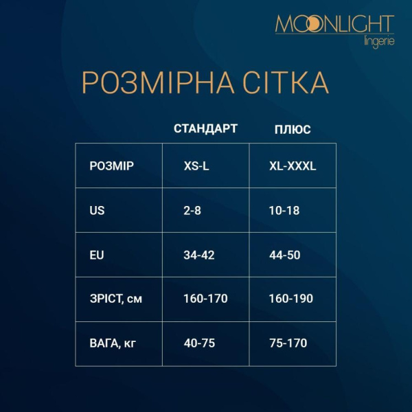 Прозрачный бодистокинг Moonlight Model 03 XS-L Black, с доступом