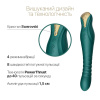 Смартвибратор-пульсатор Zalo — King Turquoise Green, кристалл Swarovski || 
