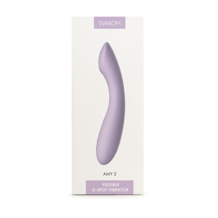 Вибратор для точки G с интеллектуальным режимом Svakom Amy 2 Pastel Lilac || 