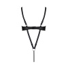 Боди из экокожи CELINE BODY black S/M — Passion: с доступом, открытый || 