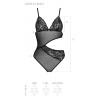 Боди с ажурным лифом Christa Body black S/M  — Passion || 