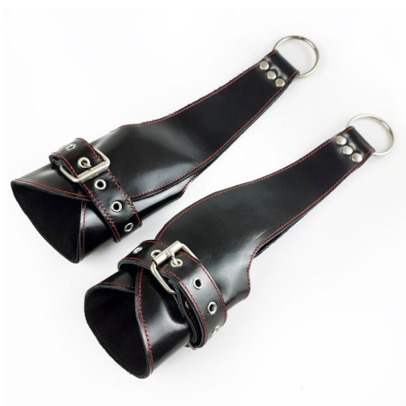 Поручи для подвеса  Fetish Hand Cuffs For Suspension из натуральной кожи || 