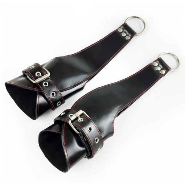 Поручи для подвеса  Fetish Hand Cuffs For Suspension из натуральной кожи