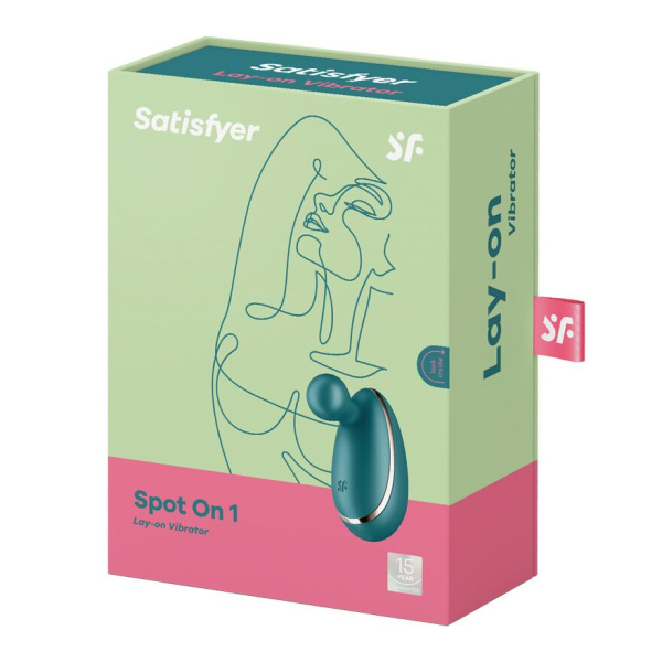 Вибратор для наружной стимуляции Satisfyer Spot On 1 Green, гибкий отросток