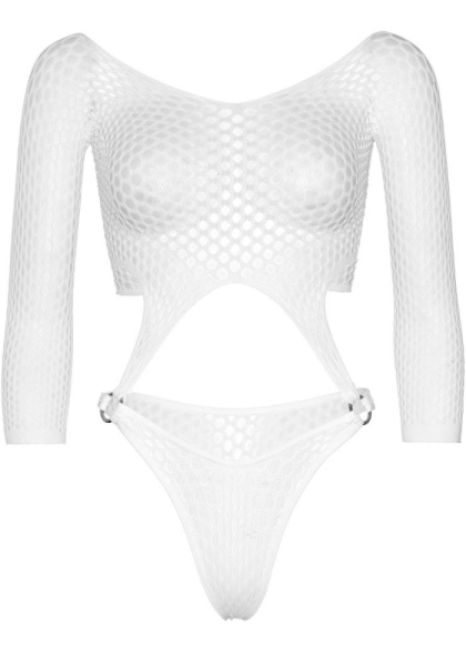 Боди Leg Avenue Top bodysuit with thong back White