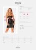 Платье под змеиную кожу Obsessive Vivianty dress XS/S, черное || 