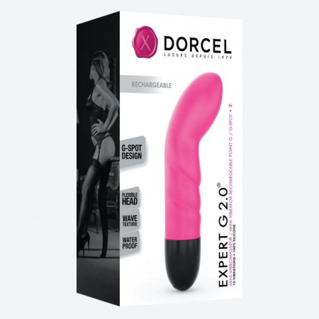 Вибратор Dorcel Expert G 2.0 Magenta для точки G, перезаряжаемый || 