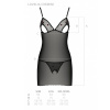 Сорочка с вырезами на груди + стринги LOVELIA CHEMISE black S/M - Passion || 