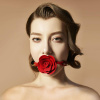 Роскошный кляп в виде розы Zalo - Rose Ball Gag, двойное использование || 