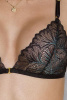 Комплект с открытым доступом Passion DELIENA SET S/M black, лиф, стринги, пояс для чулок || 