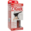 Трусики со страпоном Doc Johnson Vac-U-Lock 7 Inch ULTRASKYN Ultra Harness, диаметр 4,3см || 