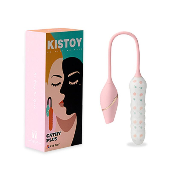 Вибратор с вакуумным стимулятором KISTOY Cathy Plus