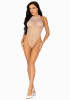 Боди-сетка со стразами Leg Avenue Net snap crotch tank bodysuit White, one size || 