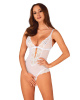 Эротическое полупрозрачное боди Obsessive Heavenlly crotchless teddy M/L, с доступом