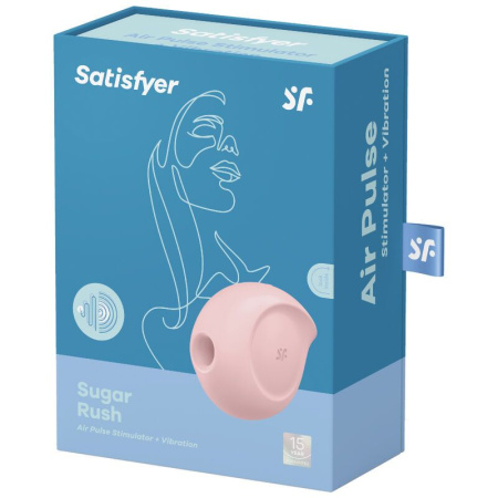 Вакуумный клиторальный стимулятор с вибрацией Satisfyer Sugar Rush Rose || 