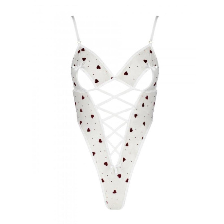 Эротическое боди с рисунком LOVELIA BODY white XXL/XXXL - Passion || 