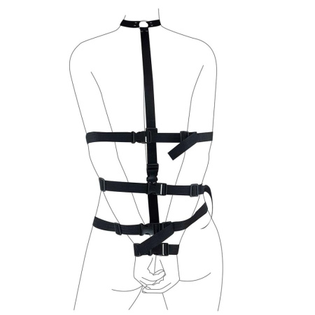 Набор для фиксации Art of Sex - BDSM Fixation Black Night Simple || 
