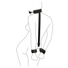 Кляп с пластиковым шаром и наручниками Art of Sex - Handcuffed Gag  черный || 