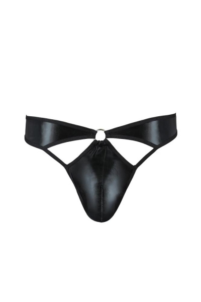 Мужские стринги Passion 033 Thong Paul S/M Black, под латекс