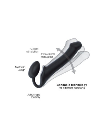Безремневой страпон Strap-On-Me Flesh XL, полностью регулируемый, диаметр 4,5см || 