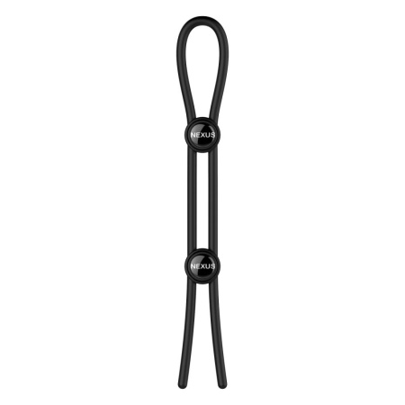 Эрекционное кольцо Nexus FORGE Double Adjustable Lasso - Black