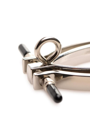 Зажим для половых губ с поводком Master Series Pussy Tugger Adjustable Vagina Clamp with Chain || 