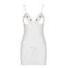Сорочка с вырезами на груди + стринги LOVELIA CHEMISE white L/XL - Passion || 